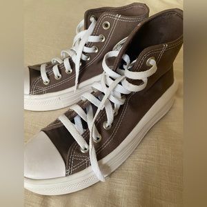 Brown Platform High Top Converse